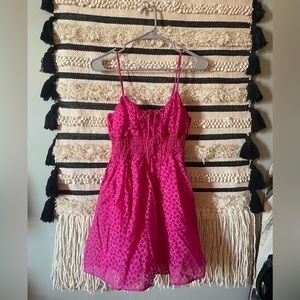 Adorable pink mini dress from urban outfitters